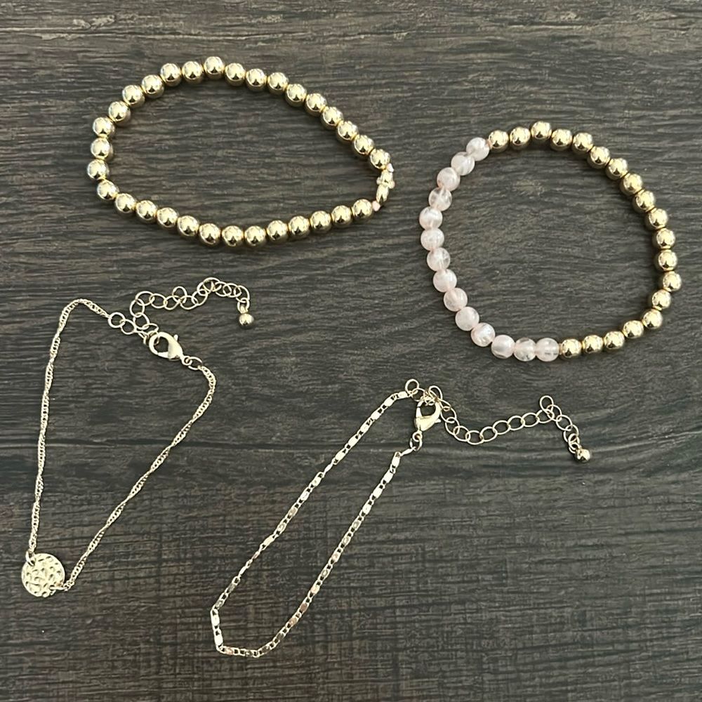 Lily Sky - Avery - 4 Piece Layering Bracelet Set - New!